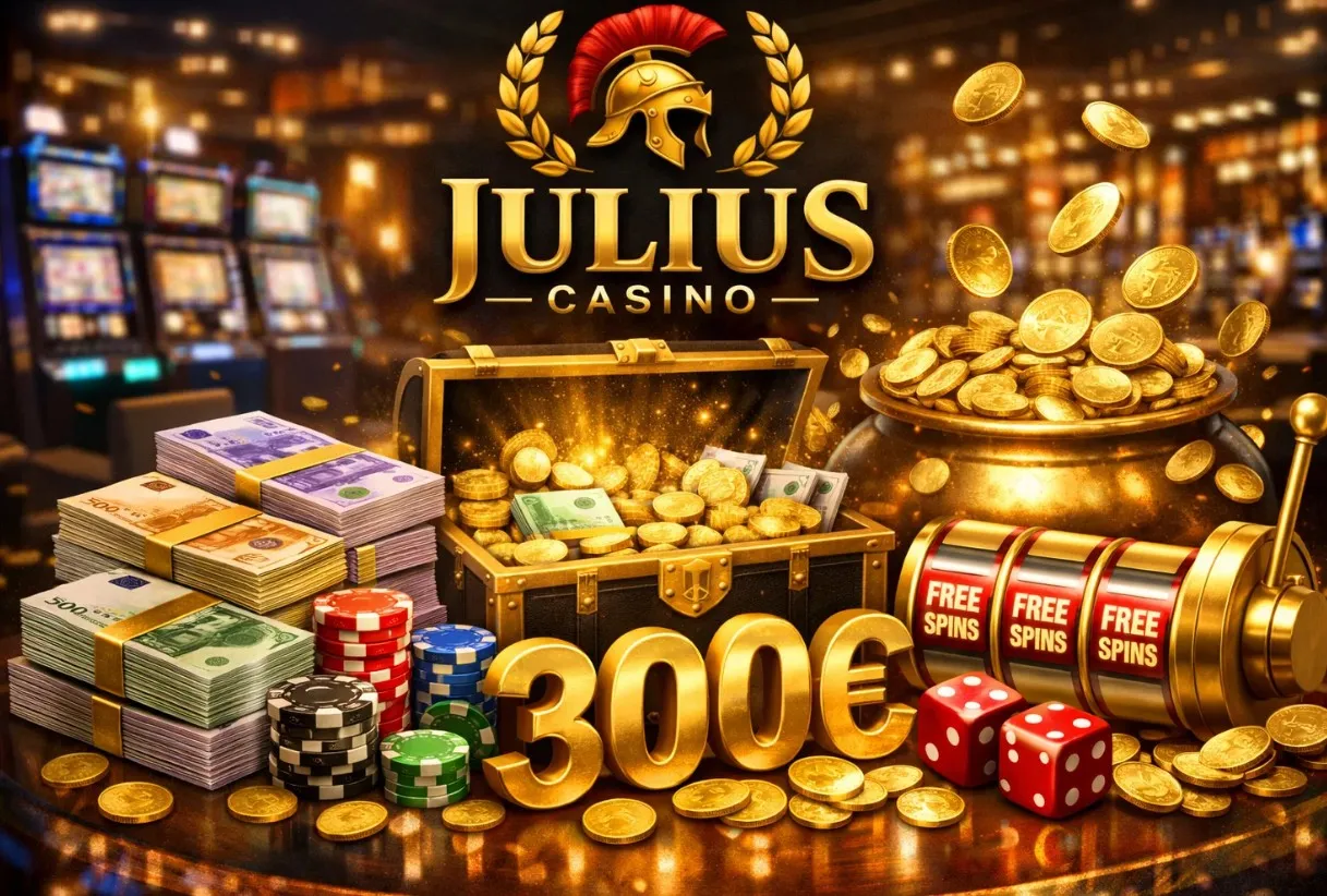 Bónus do Julius Casino FR: pacote de boas-vindas até 3000 € e rodadas grátis